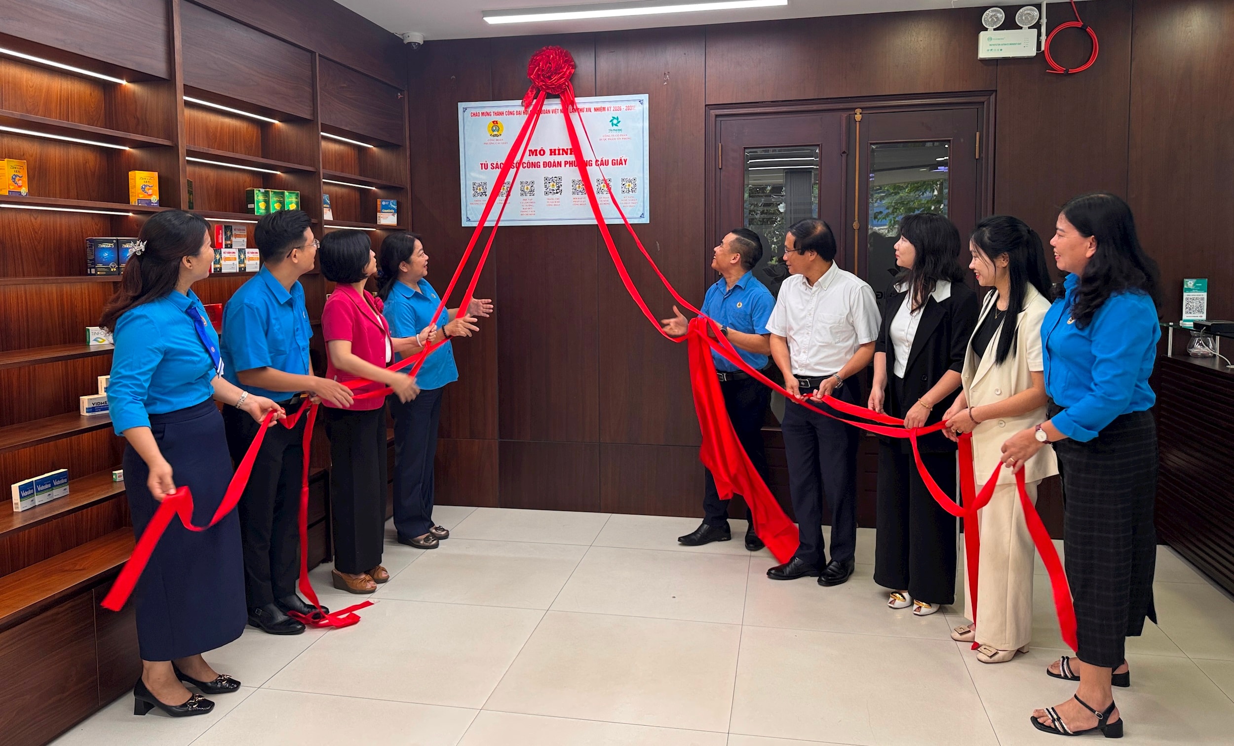 Ra mắt “Tủ sách số Công đoàn phường Cầu Giấy”